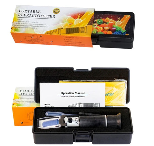 Brix Refractometer with Automatic Temperature Control + Leaf Sap ...