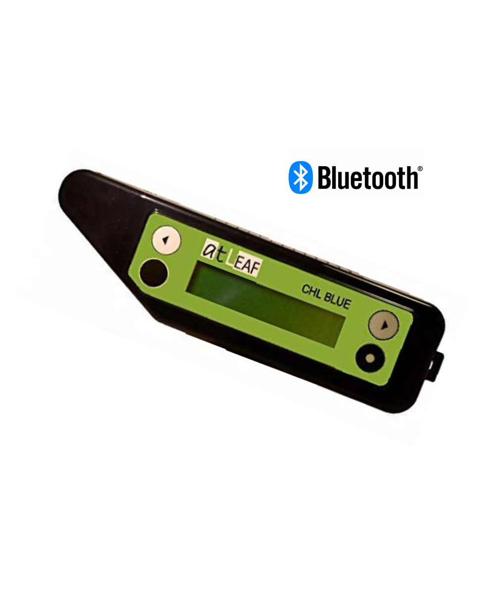 atLEAF BLUE chlorophyll meter on white background